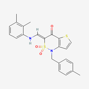 (3Z)-3-{[(2,3-dimethylphenyl)amino]methylidene}-1-[(4-methylphenyl)methyl]-1H,3H,4H-2lambda6-thieno[3,2-c][1,2]thiazine-2,2,4-trione