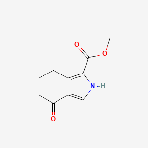 molecular formula C10H11NO3 B2841015 Methyl 4-oxo-4,5,6,7-tetrahydro-2H-isoindole-1-carboxylate CAS No. 606976-41-4
