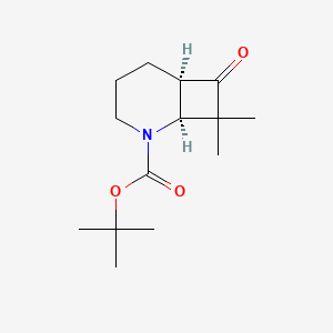 rac-tert-butyl (1R,6S)-8,8-dimethyl-7-oxo-2-azabicyclo[4.2.0]octane-2-carboxylate, cis