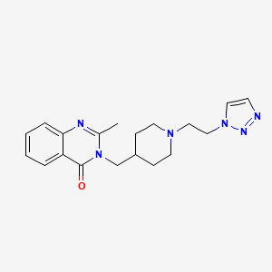 2-methyl-3-({1-[2-(1H-1,2,3-triazol-1-yl)ethyl]piperidin-4-yl}methyl)-3,4-dihydroquinazolin-4-one