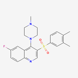 3-(3,4-Dimethylphenyl)sulfonyl-6-fluoro-4-(4-methylpiperazin-1-yl)quinoline