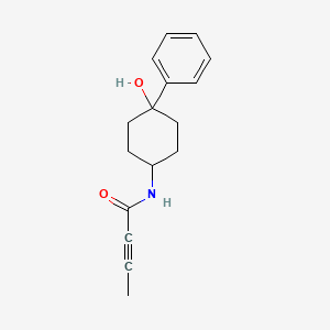 N-(4-Hydroxy-4-phenylcyclohexyl)but-2-ynamide