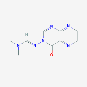 molecular formula C9H10N6O B2841049 (E)-N,N-dimethyl-N'-(4-oxopteridin-3(4H)-yl)formimidamide CAS No. 683779-86-4