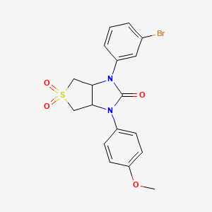 1-(3-bromophenyl)-3-(4-methoxyphenyl)tetrahydro-1H-thieno[3,4-d]imidazol-2(3H)-one 5,5-dioxide