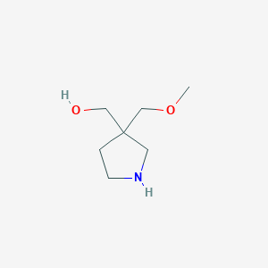 [3-(Methoxymethyl)pyrrolidin-3-yl]methanol