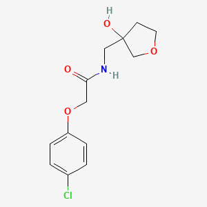 molecular formula C13H16ClNO4 B2841060 2-(4-氯苯氧基)-N-((3-羟基四氢呋喃-3-基)甲基)乙酰胺 CAS No. 1912096-72-0