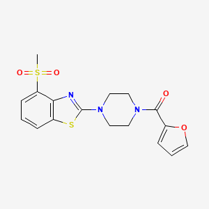 Furan-2-yl(4-(4-(methylsulfonyl)benzo[d]thiazol-2-yl)piperazin-1-yl)methanone