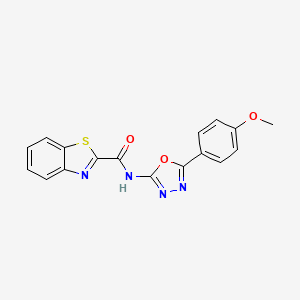 N-(5-(4-methoxyphenyl)-1,3,4-oxadiazol-2-yl)benzo[d]thiazole-2-carboxamide