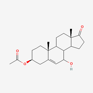 molecular formula C21H30O4 B2841067 [(3S,10R,13S)-7-hydroxy-10,13-dimethyl-17-oxo-1,2,3,4,7,8,9,11,12,14,15,16-dodecahydrocyclopenta[a]phenanthren-3-yl] acetate CAS No. 37976-96-8