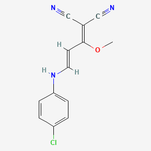 2-[3-(4-Chloroanilino)-1-methoxy-2-propenylidene]malononitrile