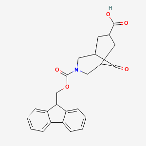 3-(9H-Fluoren-9-ylmethoxycarbonyl)-9-oxo-3-azabicyclo[3.3.1]nonane-7-carboxylic acid