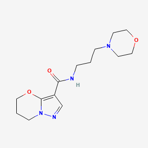 N-(3-morpholinopropyl)-6,7-dihydro-5H-pyrazolo[5,1-b][1,3]oxazine-3-carboxamide