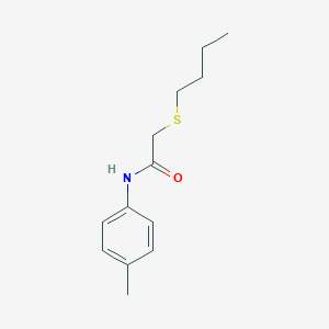 molecular formula C13H19NOS B284111 2-(butylsulfanyl)-N-(4-methylphenyl)acetamide 