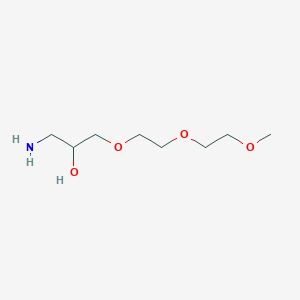 molecular formula C8H19NO4 B2841127 1-Amino-3-(2-(2-methoxyethoxy)ethoxy)propan-2-ol CAS No. 875230-67-4