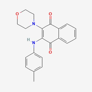 2-Morpholino-3-(p-tolylamino)naphthalene-1,4-dione