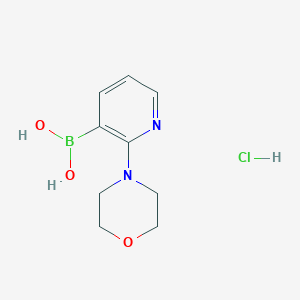 molecular formula C9H14BClN2O3 B2841140 2-Morpholinopyridine-3-boronic acid hydrochloride CAS No. 1309979-68-7