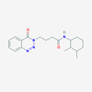 N-(2,3-dimethylcyclohexyl)-4-(4-oxo-1,2,3-benzotriazin-3-yl)butanamide