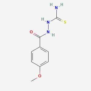 molecular formula C9H11N3O2S B2841153 1-(4-Methoxybenzoyl)thiosemicarbazide CAS No. 833-84-1