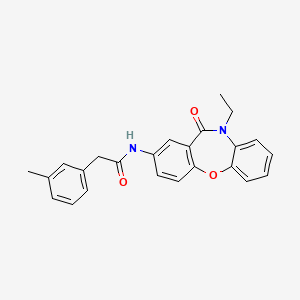 N-(10-ethyl-11-oxo-10,11-dihydrodibenzo[b,f][1,4]oxazepin-2-yl)-2-(m-tolyl)acetamide