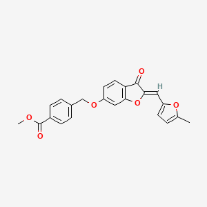 (Z)-methyl 4-(((2-((5-methylfuran-2-yl)methylene)-3-oxo-2,3-dihydrobenzofuran-6-yl)oxy)methyl)benzoate