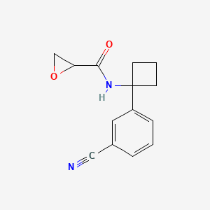 N-[1-(3-Cyanophenyl)cyclobutyl]oxirane-2-carboxamide