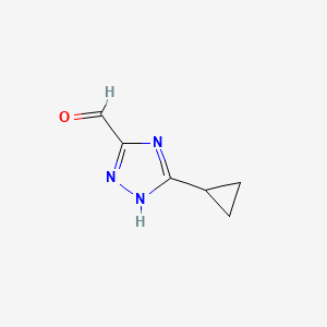 5-Cyclopropyl-1H-1,2,4-triazole-3-carbaldehyde