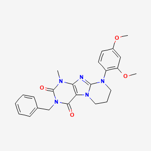 3-benzyl-9-(2,4-dimethoxyphenyl)-1-methyl-7,8-dihydro-6H-purino[7,8-a]pyrimidine-2,4-dione