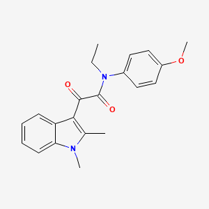 2-(1,2-dimethyl-1H-indol-3-yl)-N-ethyl-N-(4-methoxyphenyl)-2-oxoacetamide