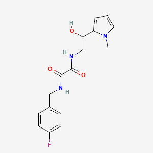 N1-(4-fluorobenzyl)-N2-(2-hydroxy-2-(1-methyl-1H-pyrrol-2-yl)ethyl)oxalamide