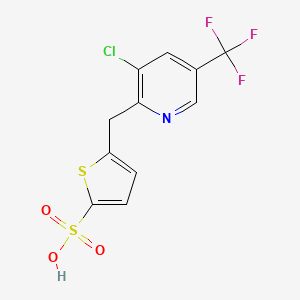 5-{[3-Chloro-5-(trifluoromethyl)-2-pyridinyl]methyl}-2-thiophenesulfonic acid