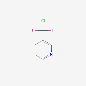 molecular formula C6H4ClF2N B2841205 3-(Chlorodifluoromethyl)pyridine CAS No. 76541-43-0