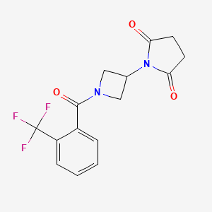 1-(1-(2-(Trifluoromethyl)benzoyl)azetidin-3-yl)pyrrolidine-2,5-dione