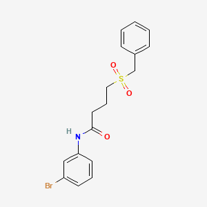 molecular formula C17H18BrNO3S B2841214 4-(benzylsulfonyl)-N-(3-bromophenyl)butanamide CAS No. 923413-62-1