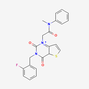 2-{3-[(2-fluorophenyl)methyl]-2,4-dioxo-1H,2H,3H,4H-thieno[3,2-d]pyrimidin-1-yl}-N-methyl-N-phenylacetamide