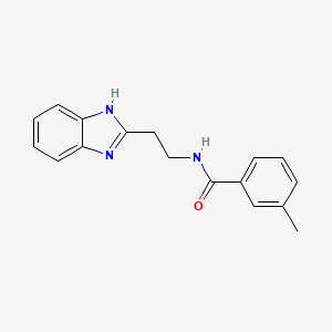 N-[2-(1H-1,3-benzodiazol-2-yl)ethyl]-3-methylbenzamide