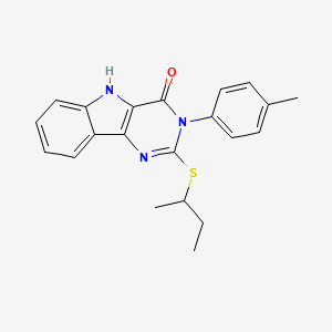 2-(sec-butylthio)-3-(p-tolyl)-3H-pyrimido[5,4-b]indol-4(5H)-one