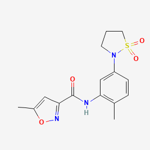 N-(5-(1,1-dioxidoisothiazolidin-2-yl)-2-methylphenyl)-5-methylisoxazole-3-carboxamide