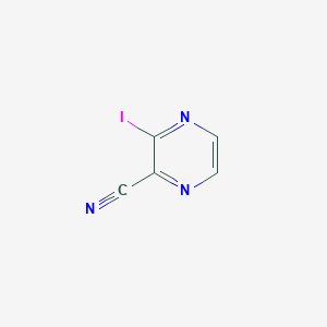 molecular formula C5H2IN3 B2841279 3-Iodopyrazine-2-carbonitrile CAS No. 1062608-54-1