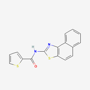 molecular formula C16H10N2OS2 B2841283 N-(萘并[1,2-d]噻唑-2-基)噻吩-2-羧酰胺 CAS No. 392236-81-6