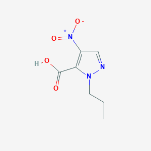 molecular formula C7H9N3O4 B2841300 4-Nitro-1-propyl-1H-pyrazole-5-carboxylic acid CAS No. 128225-70-7