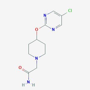 2-[4-(5-Chloropyrimidin-2-yl)oxypiperidin-1-yl]acetamide