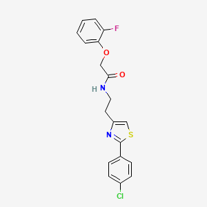 N-{2-[2-(4-chlorophenyl)-1,3-thiazol-4-yl]ethyl}-2-(2-fluorophenoxy)acetamide