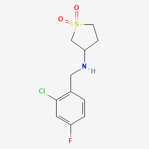 3-((2-Chloro-4-fluorobenzyl)amino)tetrahydrothiophene 1,1-dioxide