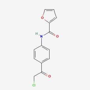 molecular formula C13H10ClNO3 B2841326 N-[4-(2-chloroacetyl)phenyl]furan-2-carboxamide CAS No. 875160-52-4