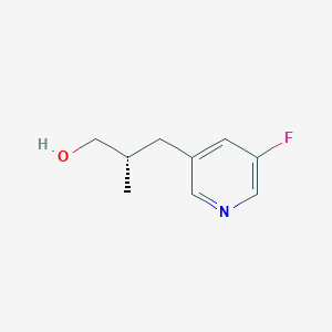 (2S)-3-(5-Fluoropyridin-3-yl)-2-methylpropan-1-ol