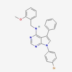 7-(4-bromophenyl)-N-(2-methoxybenzyl)-5-phenyl-7H-pyrrolo[2,3-d]pyrimidin-4-amine