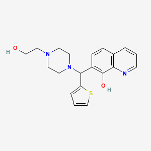 7-((4-(2-Hydroxyethyl)piperazin-1-yl)(thiophen-2-yl)methyl)quinolin-8-ol