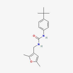 molecular formula C18H24N2O2 B2841352 1-(4-(叔丁基)苯基)-3-((2,5-二甲基呋喃-3-基)甲基)脲 CAS No. 1351623-22-7