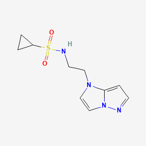 N-(2-(1H-imidazo[1,2-b]pyrazol-1-yl)ethyl)cyclopropanesulfonamide