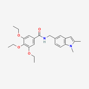 N-((1,2-dimethyl-1H-indol-5-yl)methyl)-3,4,5-triethoxybenzamide